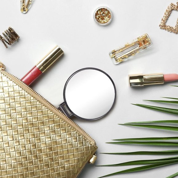 Qislee Compact Mirror Bulk, Round Makeup Mirror - Picture 4 of 6